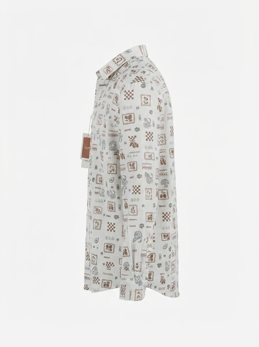 CLOFT IMP PRINT SHIRT F/S-2XL-BLACK&LIGHT BLUE, image 5
