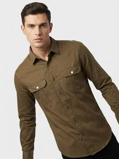 LUCA US OXFORD PLAIN DP SHIRT F/S 1
