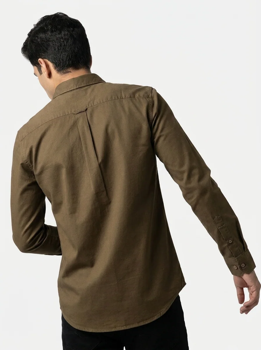 LUCA US OXFORD PLAIN DP SHIRT F/S, image 2