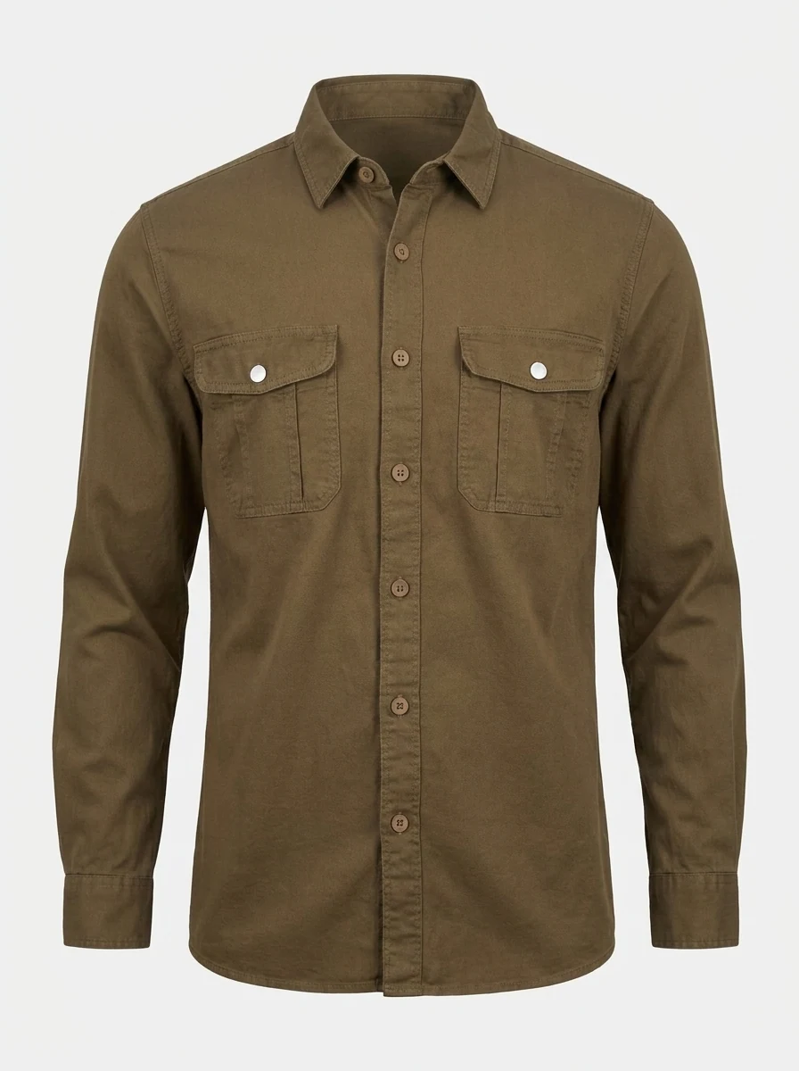 LUCA US OXFORD PLAIN DP SHIRT F/S, image 3
