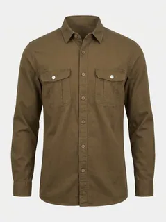 LUCA US OXFORD PLAIN DP SHIRT F/S 3