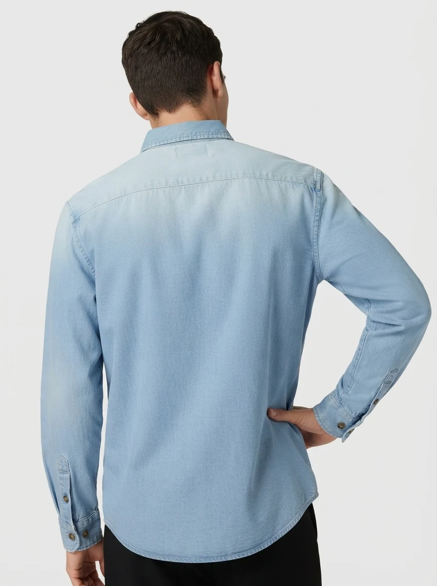 INGLISH DENIM F/S SHIRT, image 2