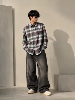 OXY OXFORD CHECK SHIRT F/S 1