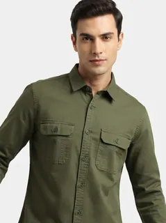 TOUCH Plain Double Pockets Shirt 1
