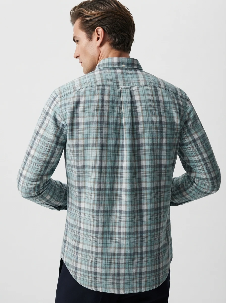 FUGA CHECKS SHIRT-M-WHITE&YELLOW&BLACK, image 4