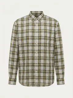 FUGA CHECKS SHIRT-M-WHITE&YELLOW&BLACK 5
