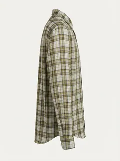 FUGA CHECKS SHIRT-M-WHITE&YELLOW&BLACK 10