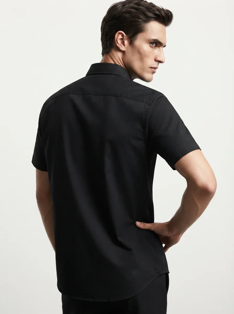 GR2044 CALZADO OXFORD BLACK SHIRT H/S, image 2