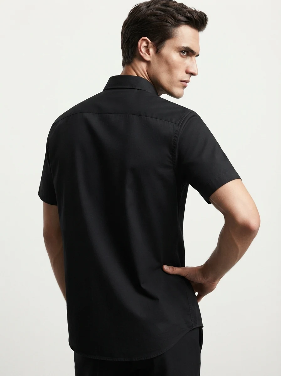 GR2044 CALZADO OXFORD BLACK SHIRT H/S, image 2