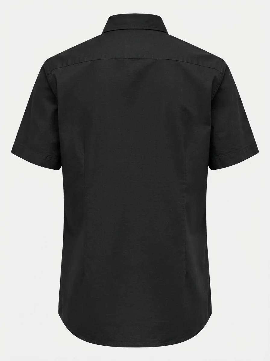 GR2044 CALZADO OXFORD BLACK SHIRT H/S, image 4