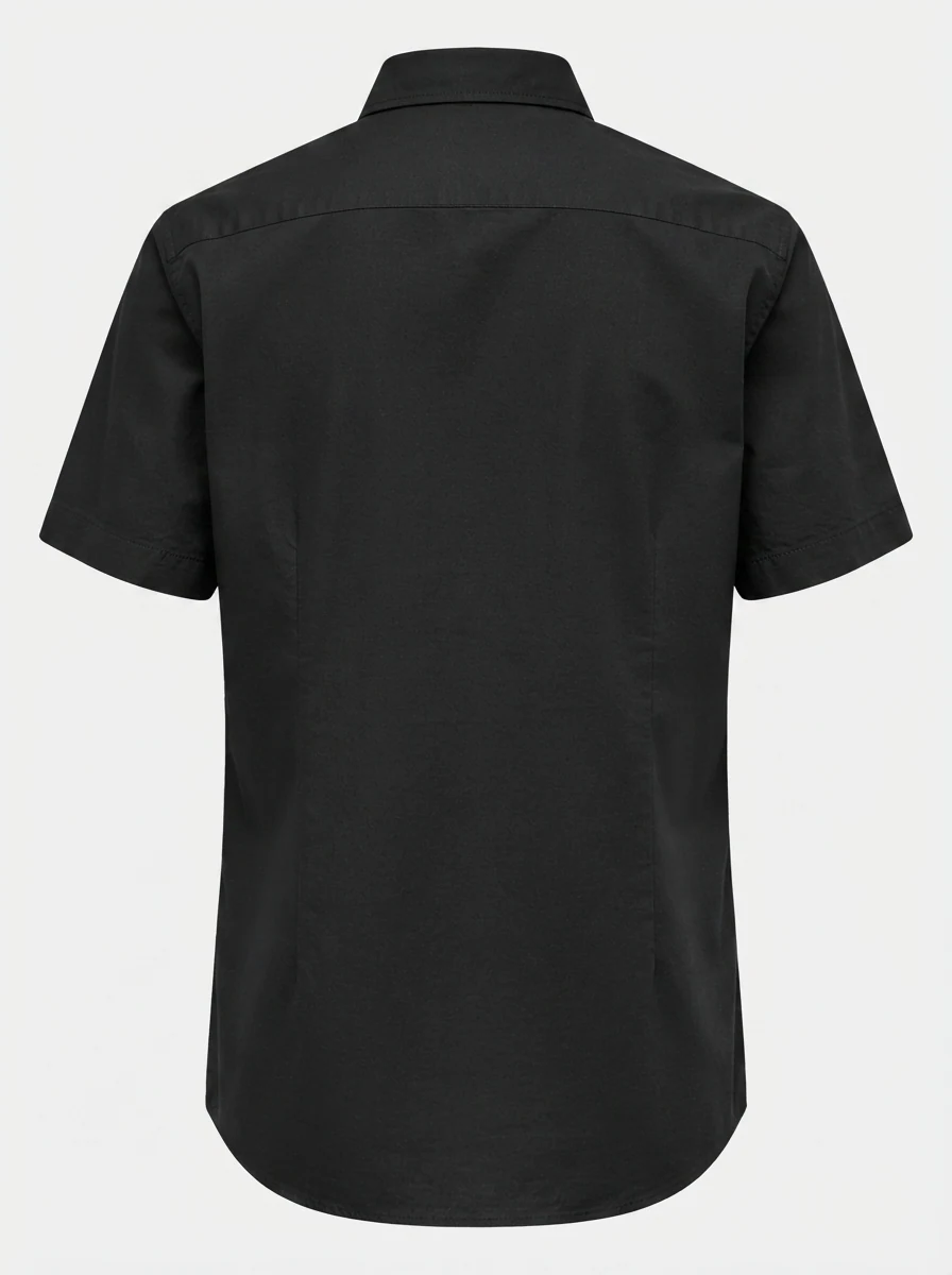 GR2044 CALZADO OXFORD BLACK SHIRT H/S, image 4