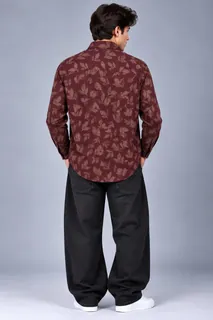 CADD CORDUROY PRINT F/S SHIRT 2