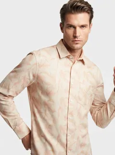 SO-ME LINEN PRINT SHIRT F/S 1