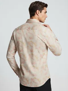 SO-ME LINEN PRINT SHIRT F/S 2