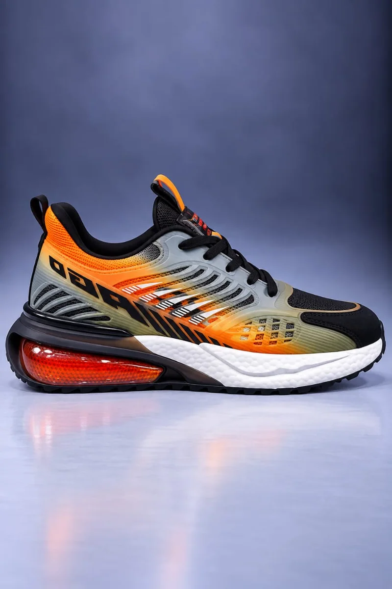 CADEO MEN SHOES 225402 BLACK ORANGE