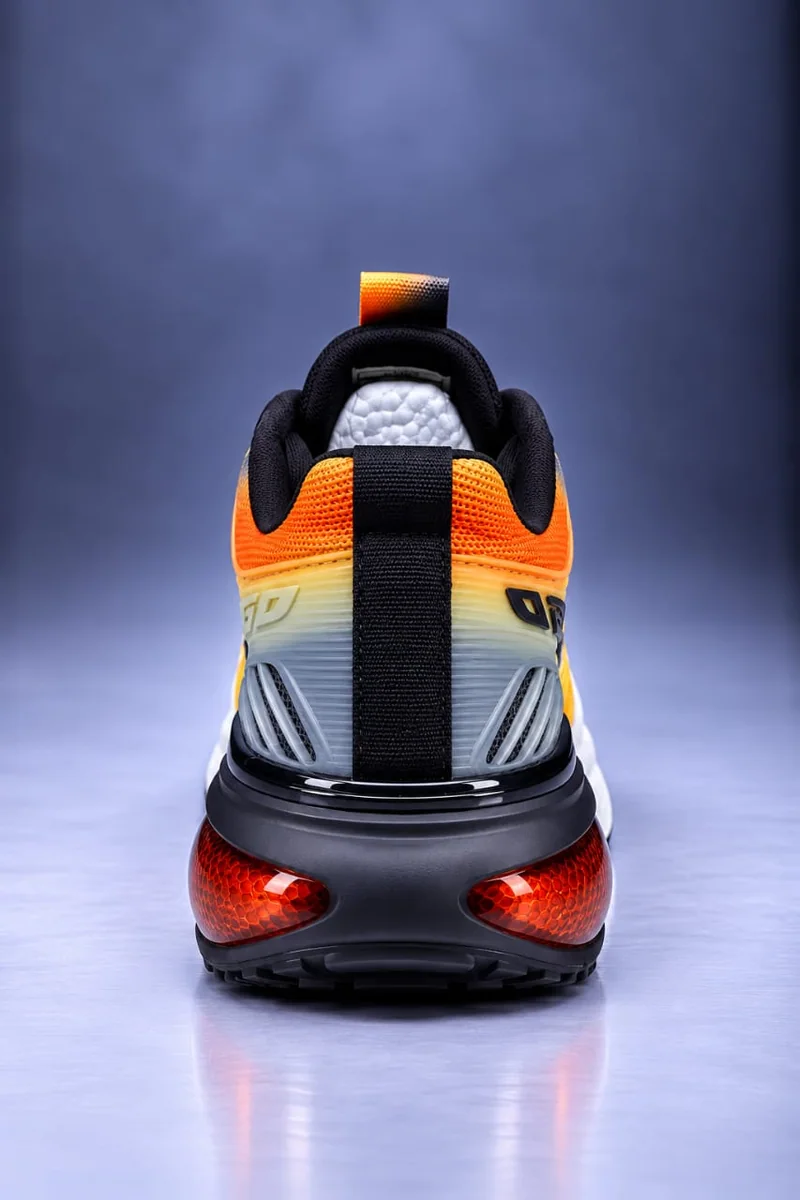CADEO MEN SHOES 225402 BLACK ORANGE, image 3