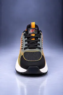 CADEO MEN SHOES 225402 BLACK ORANGE 4