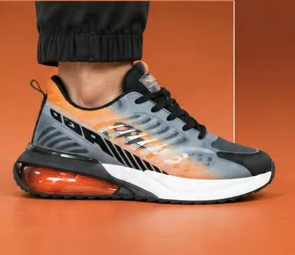 CADEO MEN SHOES 225402 BLACK ORANGE, image 2