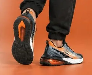 CADEO MEN SHOES 225402 BLACK ORANGE, image 4
