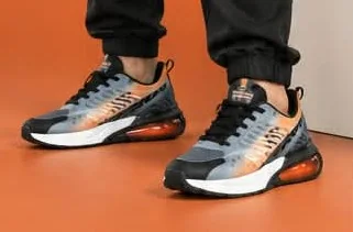 CADEO MEN SHOES 225402 BLACK ORANGE, image 5