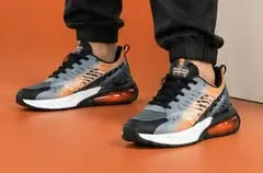 CADEO MEN SHOES 225402 BLACK ORANGE 5