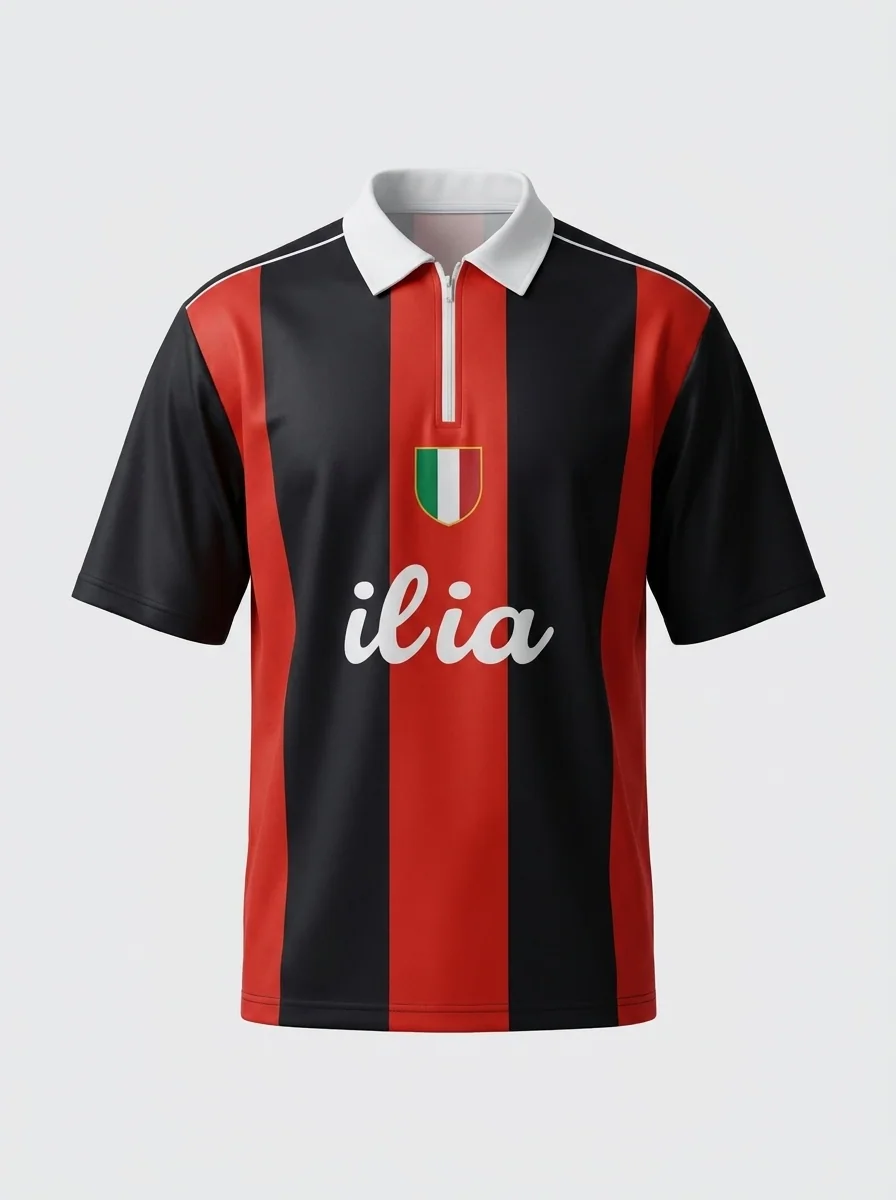 ITALIA RETRO COLLAR JERSEY, image 3