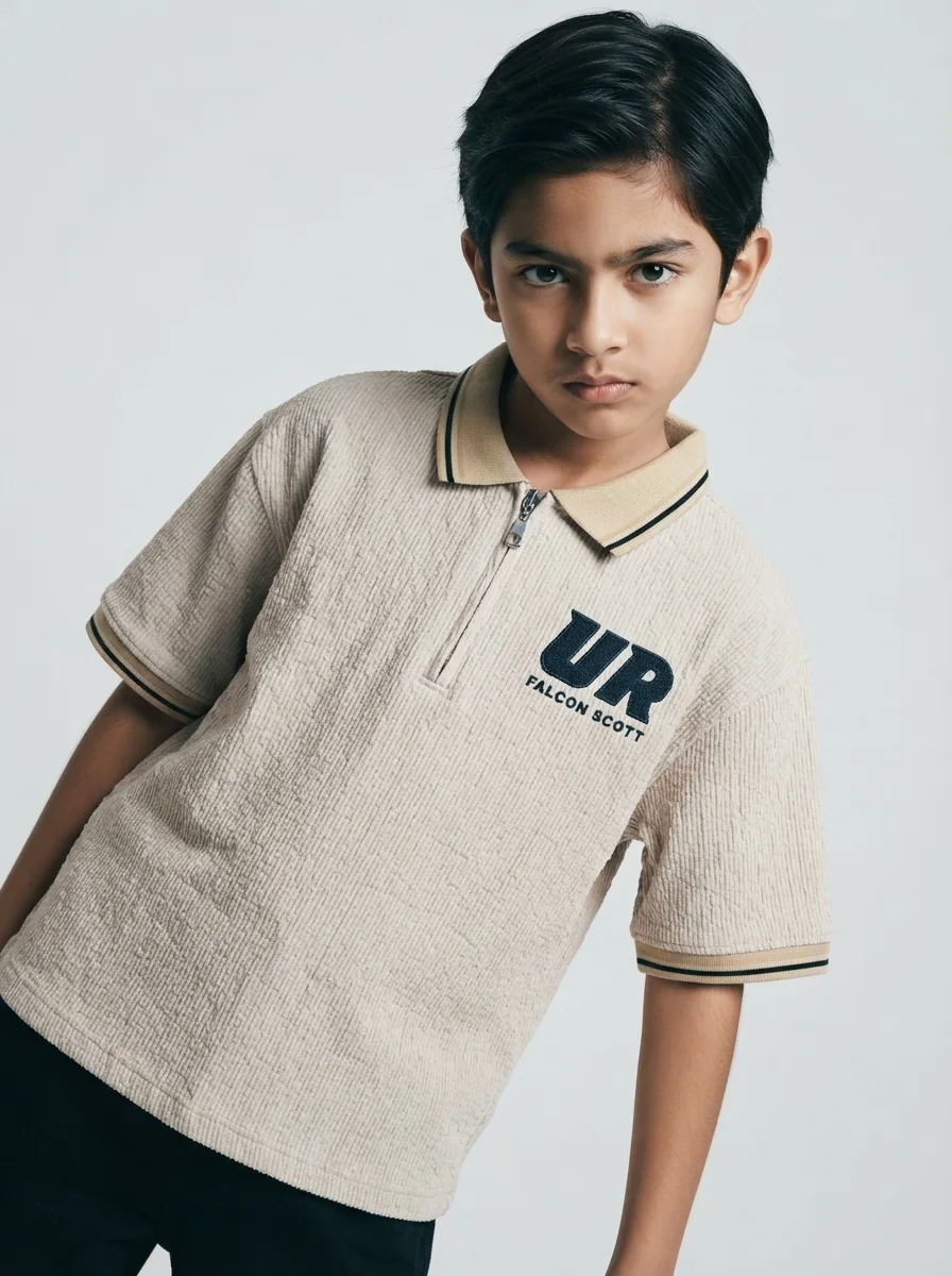 URBANITAS KIDS ZIP H/S TSHIRT