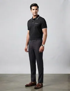GR6439 PURPLE SQR POLO T-SHIRT 1