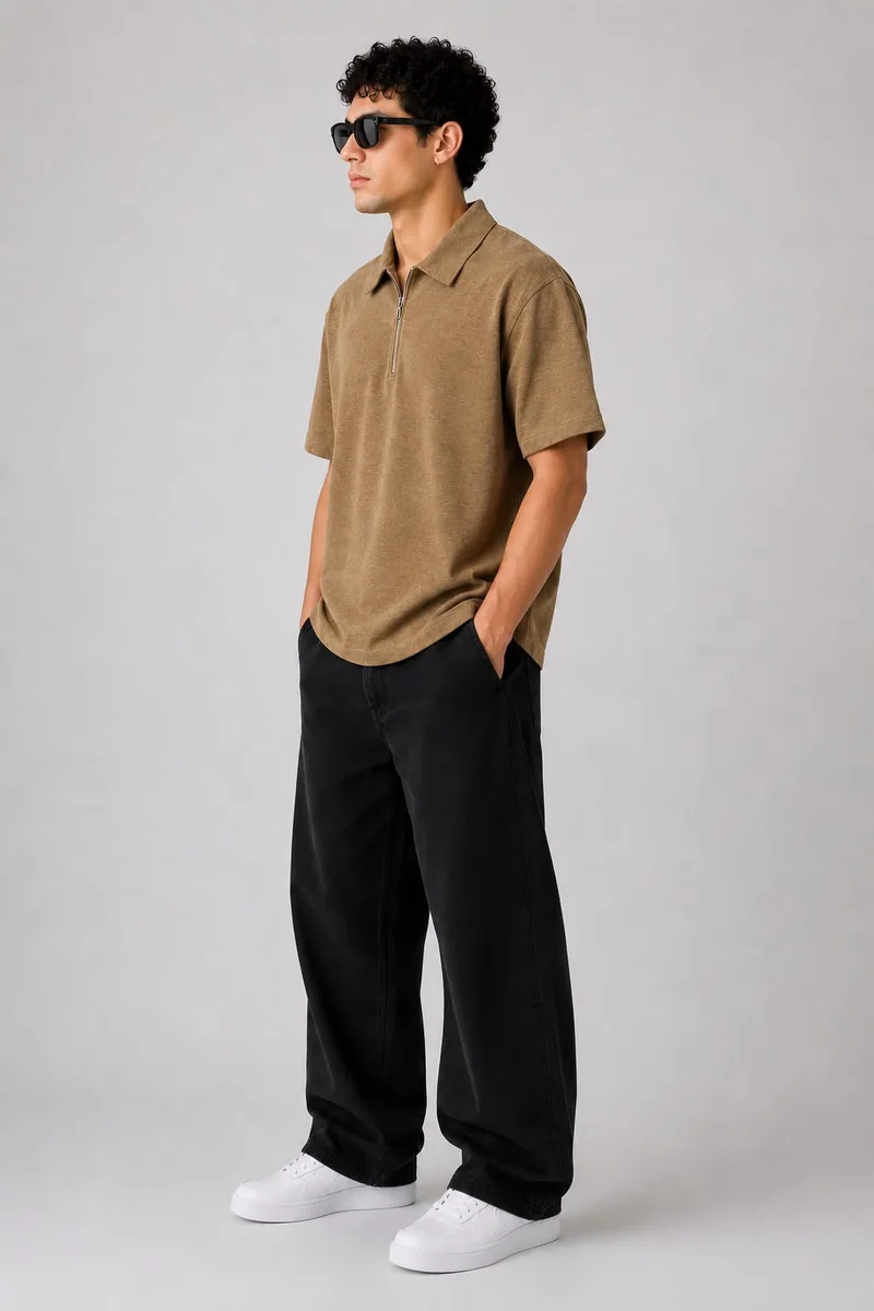 GR4410 BLACKOUT ZIP PLAIN 5 SLV T SHIRT, image 2