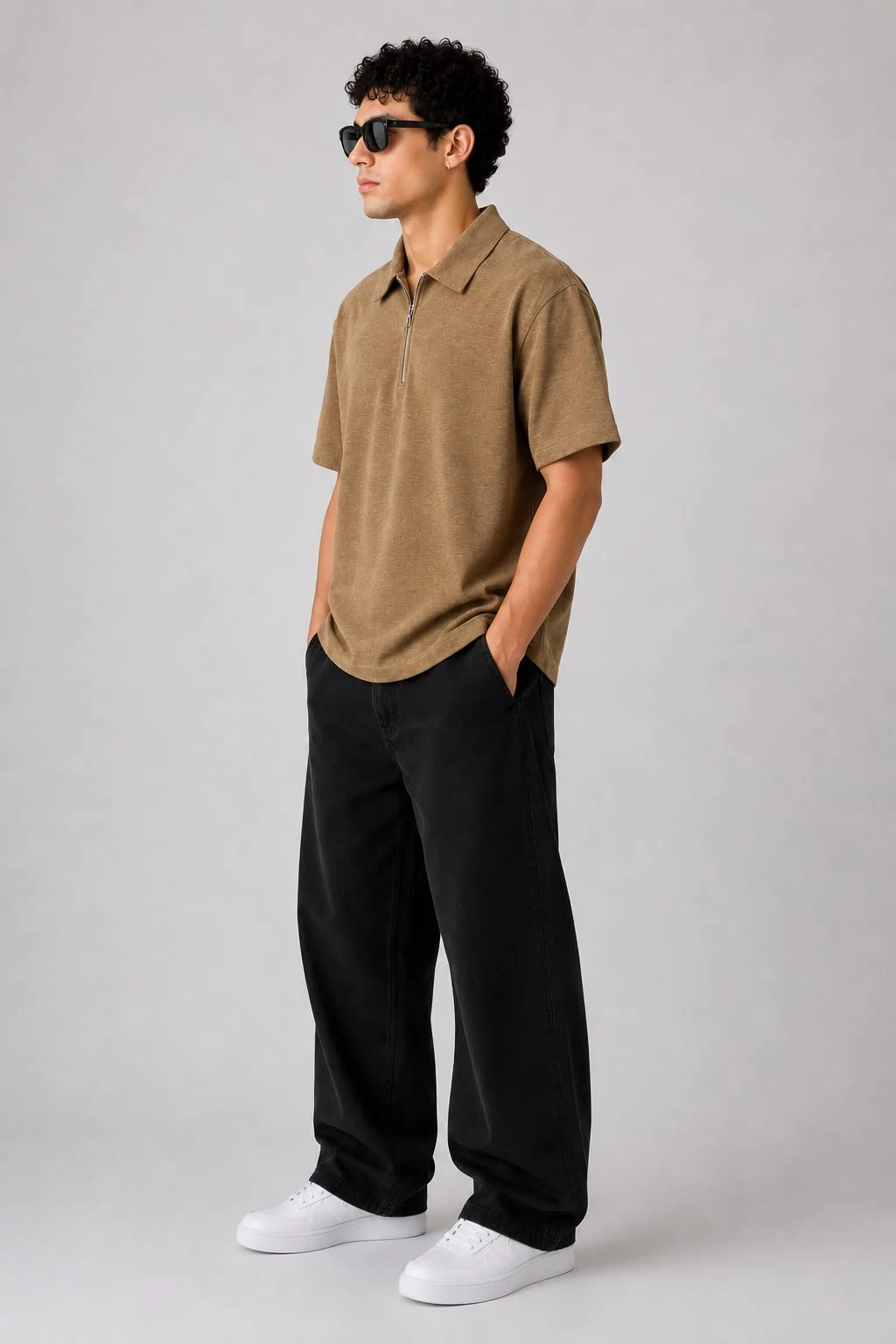 GR4410 BLACKOUT ZIP PLAIN 5 SLV T SHIRT, image 2