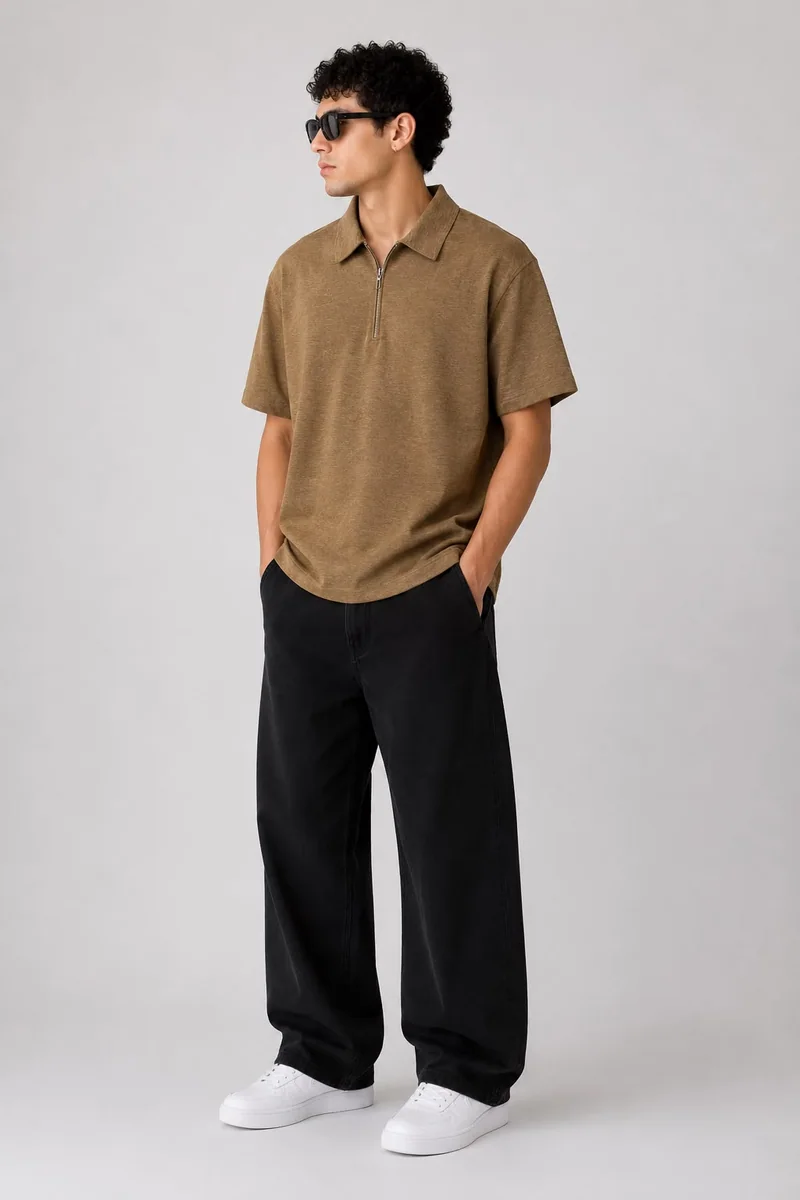 GR4410 BLACKOUT ZIP PLAIN 5 SLV T SHIRT, image 3