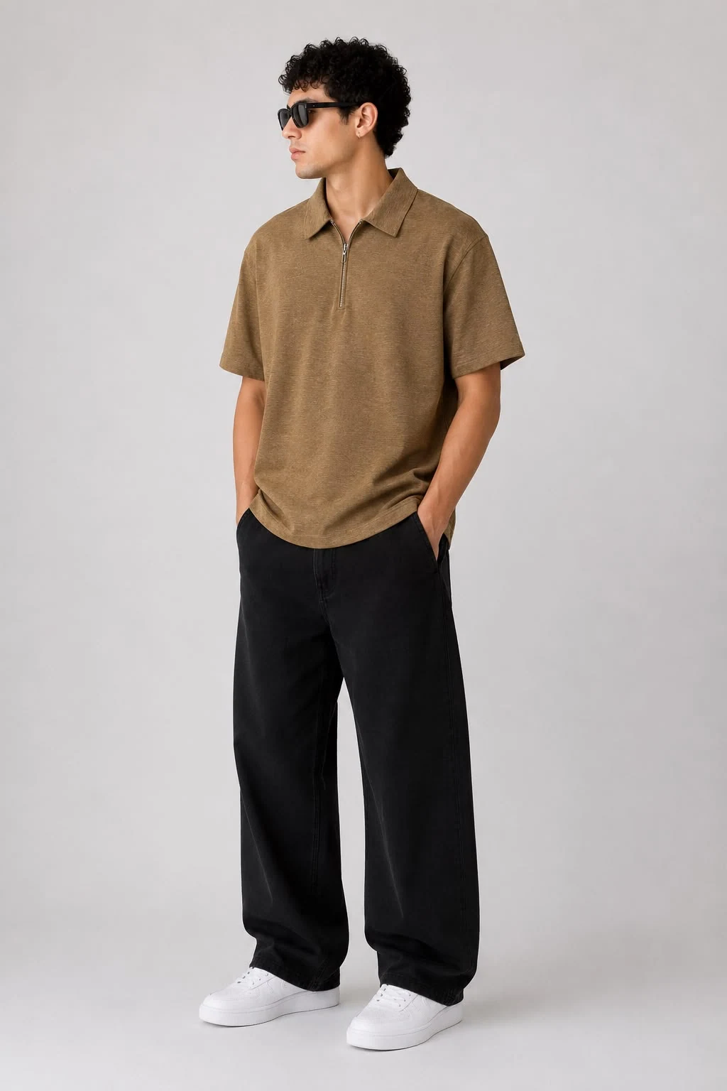 GR4410 BLACKOUT ZIP PLAIN 5 SLV T SHIRT, image 3