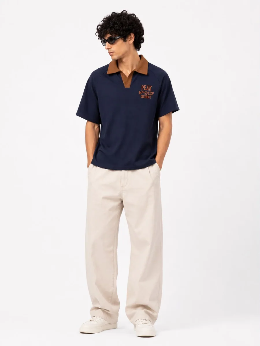 GR1152 TURKEY ZIB COLLAR T-SHIRT