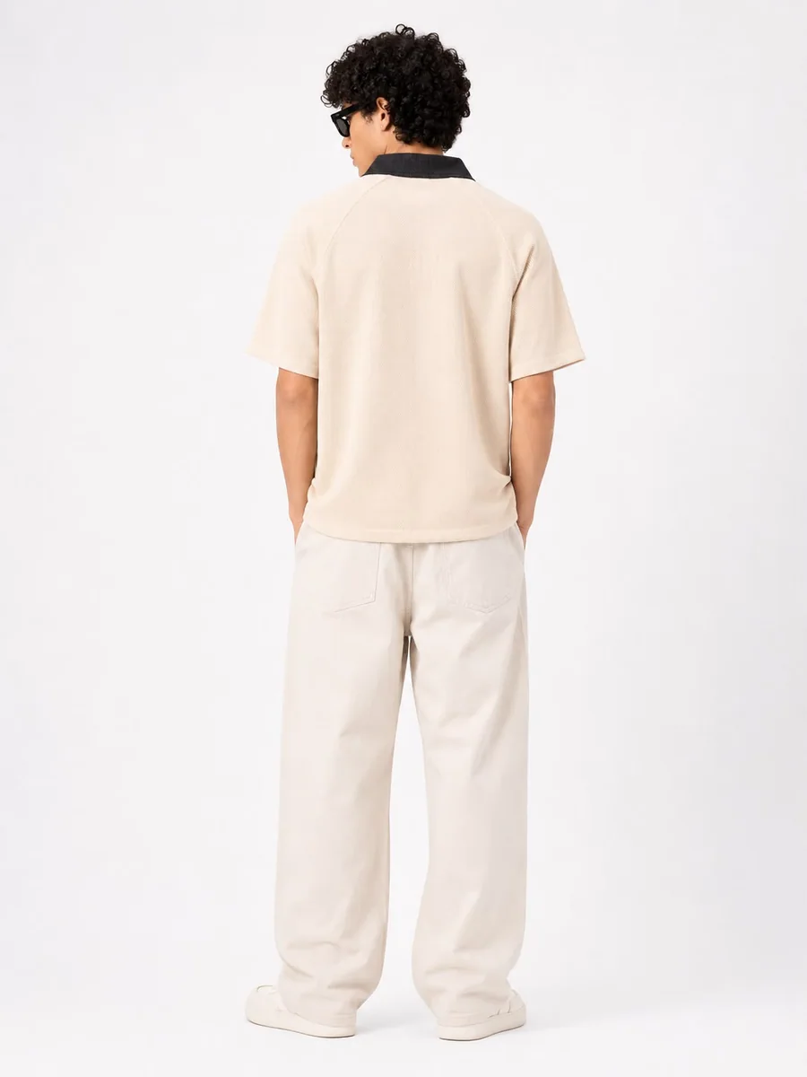 GR1152 TURKEY ZIB COLLAR T-SHIRT
