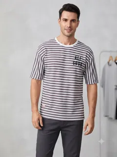 GR1041 TURKEY STRIPES 5SLV TSHIRT 1