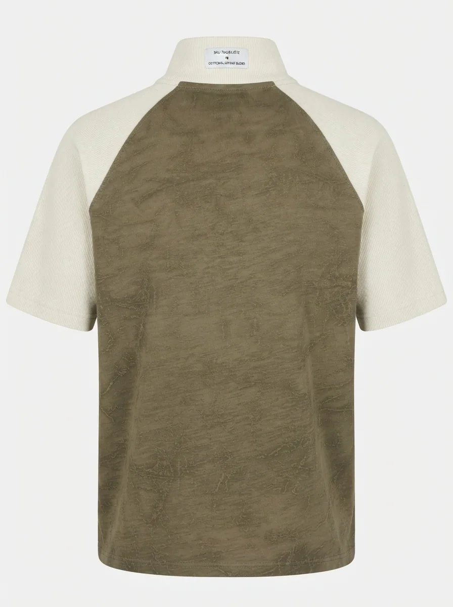 CC APPAREL POLO ZIP 5SLV T-SHIRT, image 4