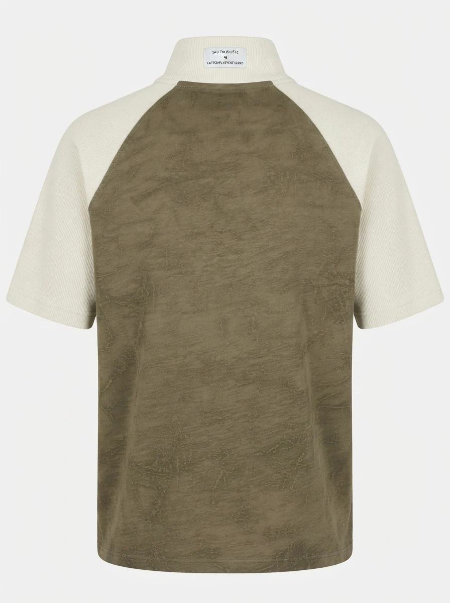 CC APPAREL POLO ZIP 5SLV T-SHIRT, image 4