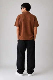 GR4411 BLACKOUT PRINT ZIP T-SHIRT 1