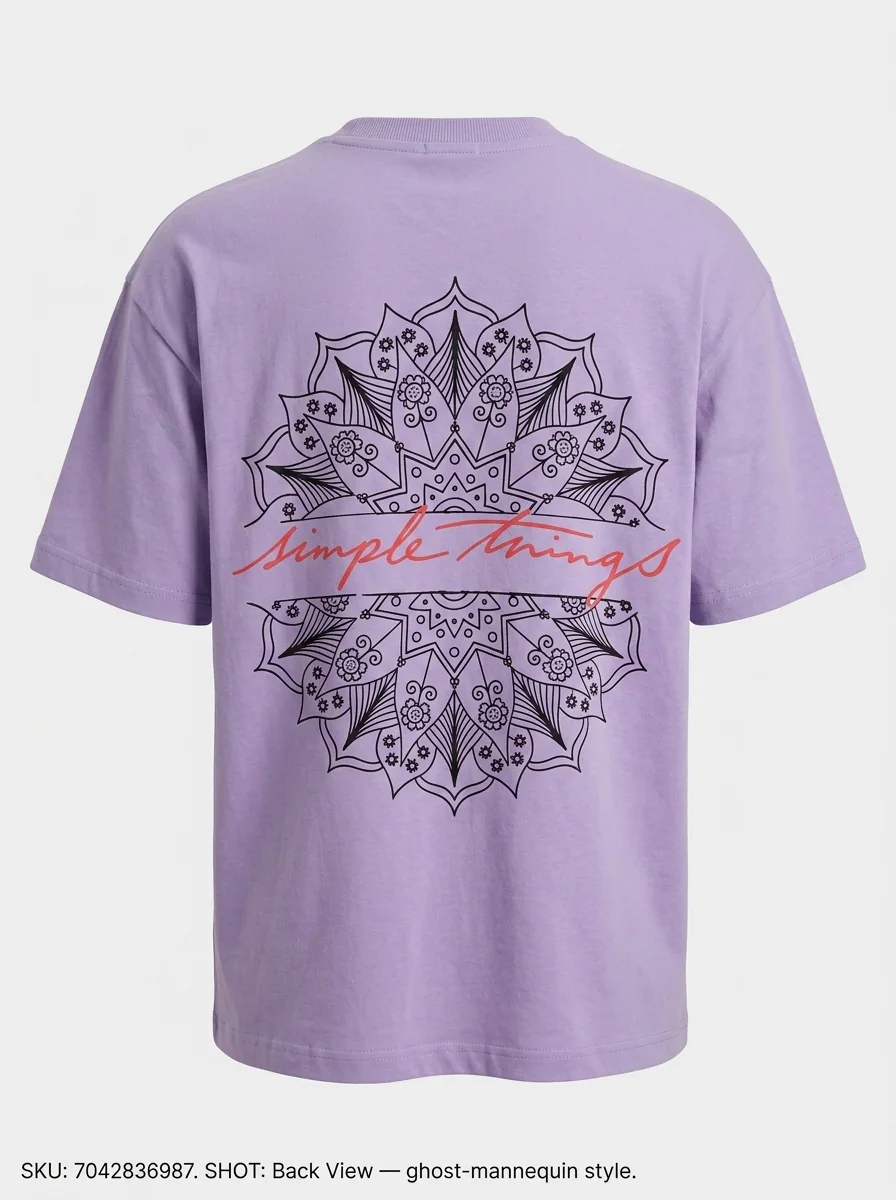 GR4027 MACOSTE SIMPLE THINGS BACK PRINT 5 SLV T-SHIRT, image 8