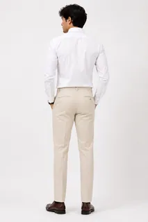 CARBON SLIM FIT COTTON PANT-30-KHAKI 3