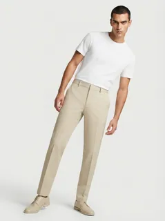 CARBON SLIM FIT COTTON PANT-30-KHAKI 11