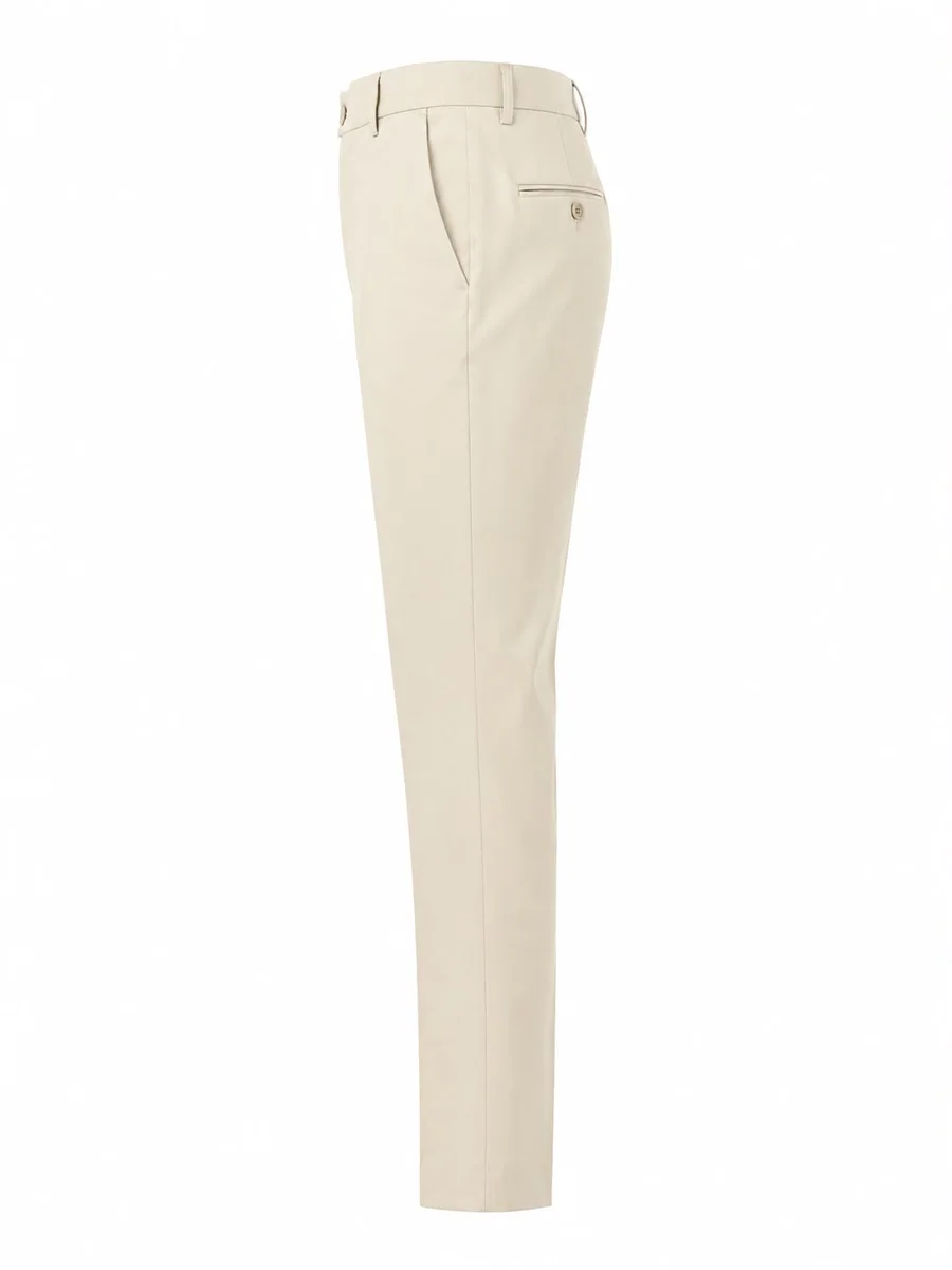 CARBON SLIM FIT COTTON PANT-30-KHAKI, image 7