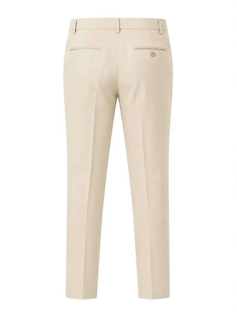 CARBON SLIM FIT COTTON PANT-30-KHAKI, image 9
