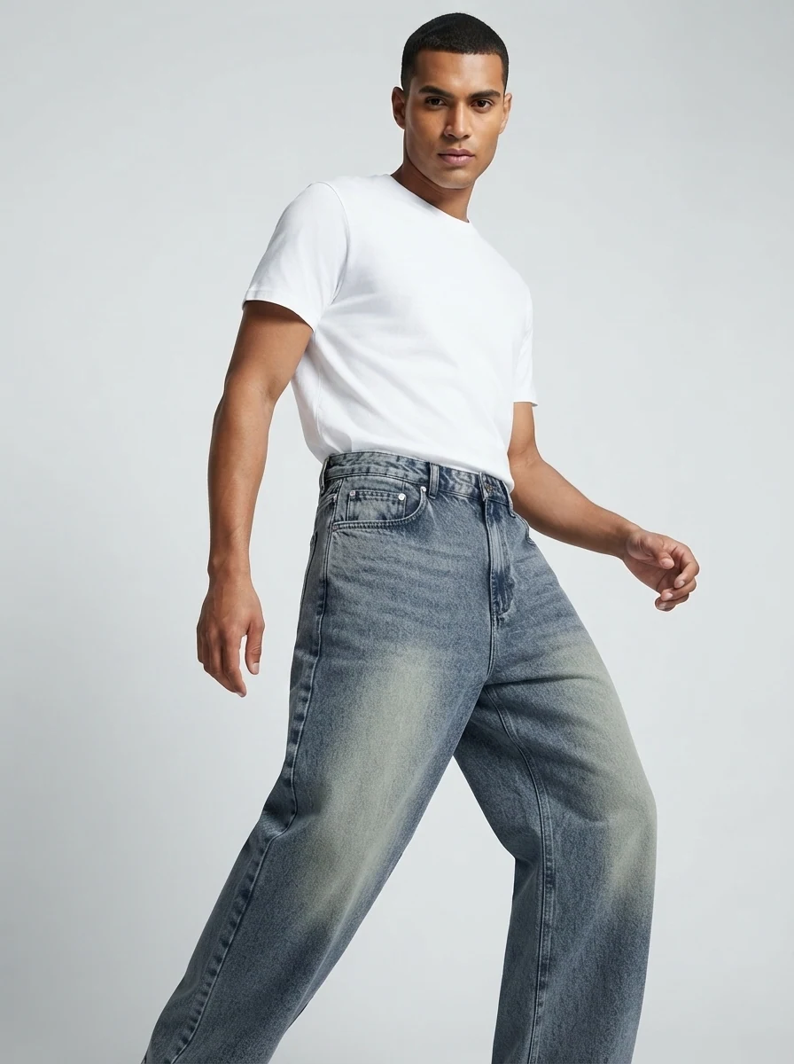 TRUE BLACK DENIM BAGGY, image 4