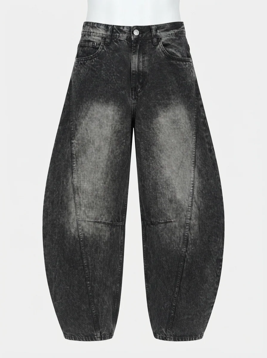 PELVIS BAGGY BARREL FIT-28-BLACK, image 3