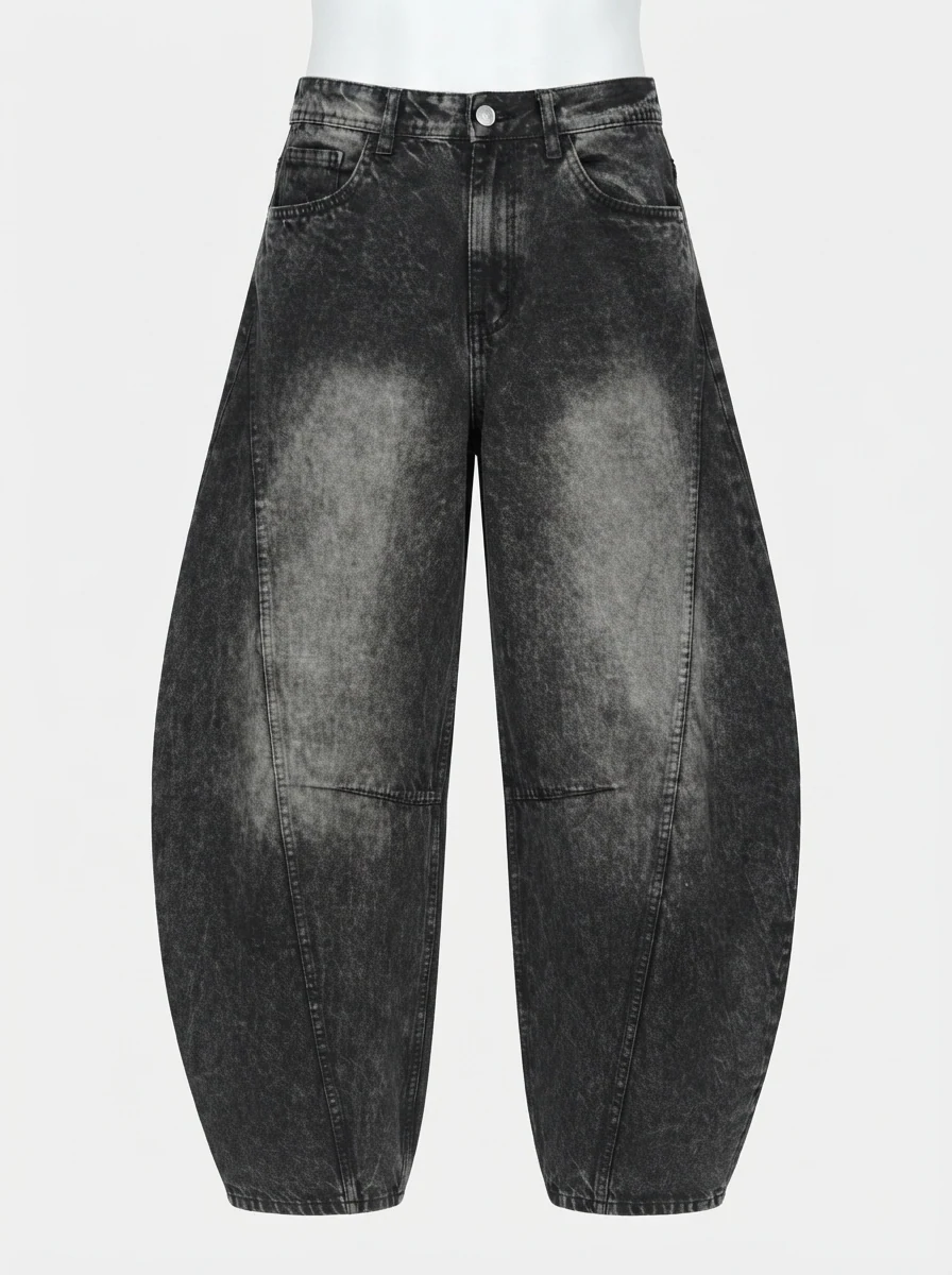 PELVIS BAGGY BARREL FIT-28-BLACK, image 3