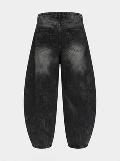 PELVIS BAGGY BARREL FIT-28-BLACK 5