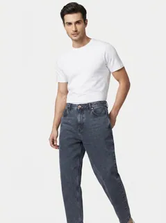 GR9252 BLACK CRUSH MOMFIT JEANS 1