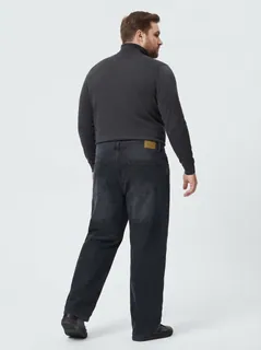 OFF BLACK WIDE BAGGY JEANS 2