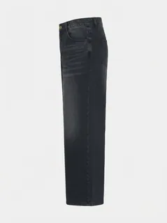 OFF BLACK WIDE BAGGY JEANS 5